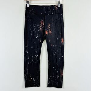 Sweaty‎ Betty Zero Gravity Black Streak Cropped Leggings Pants Women's Small